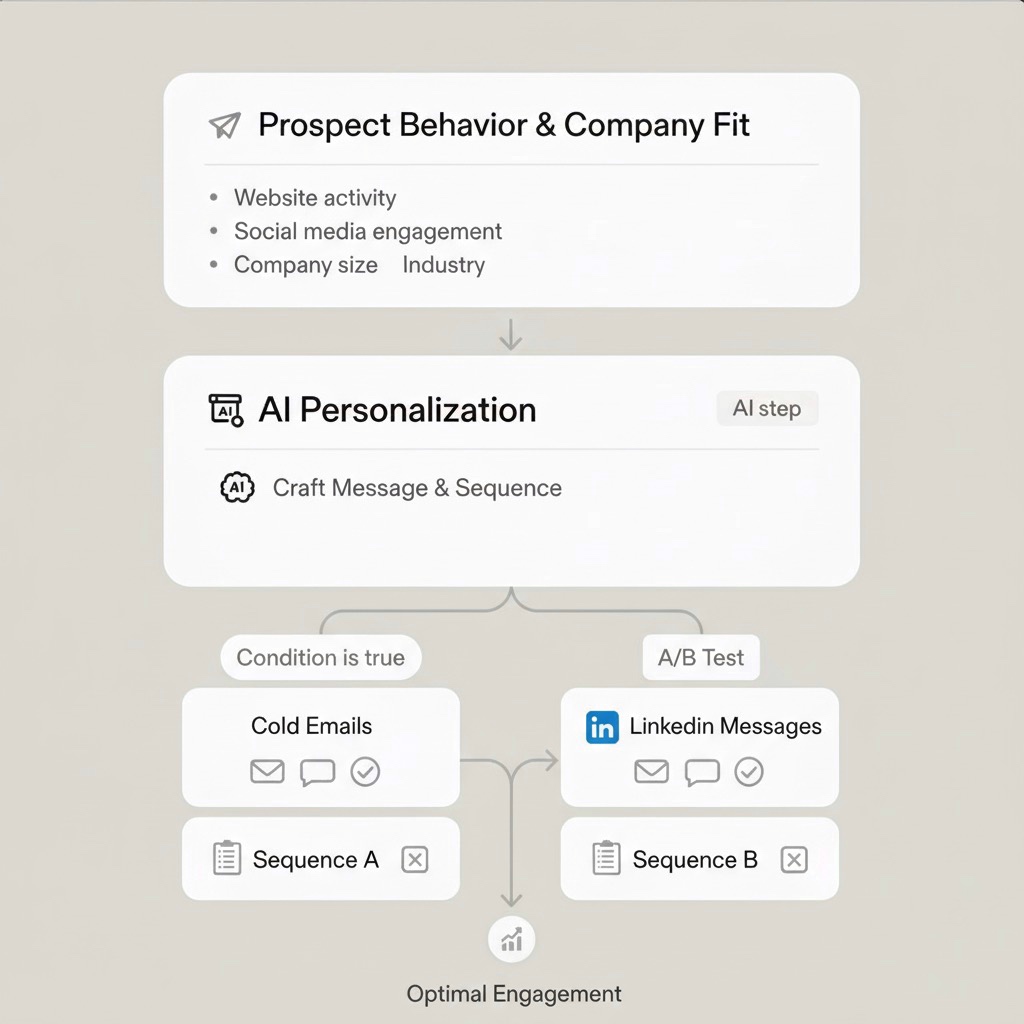 OutreachAI Email and LinkedIn Outreach Interface